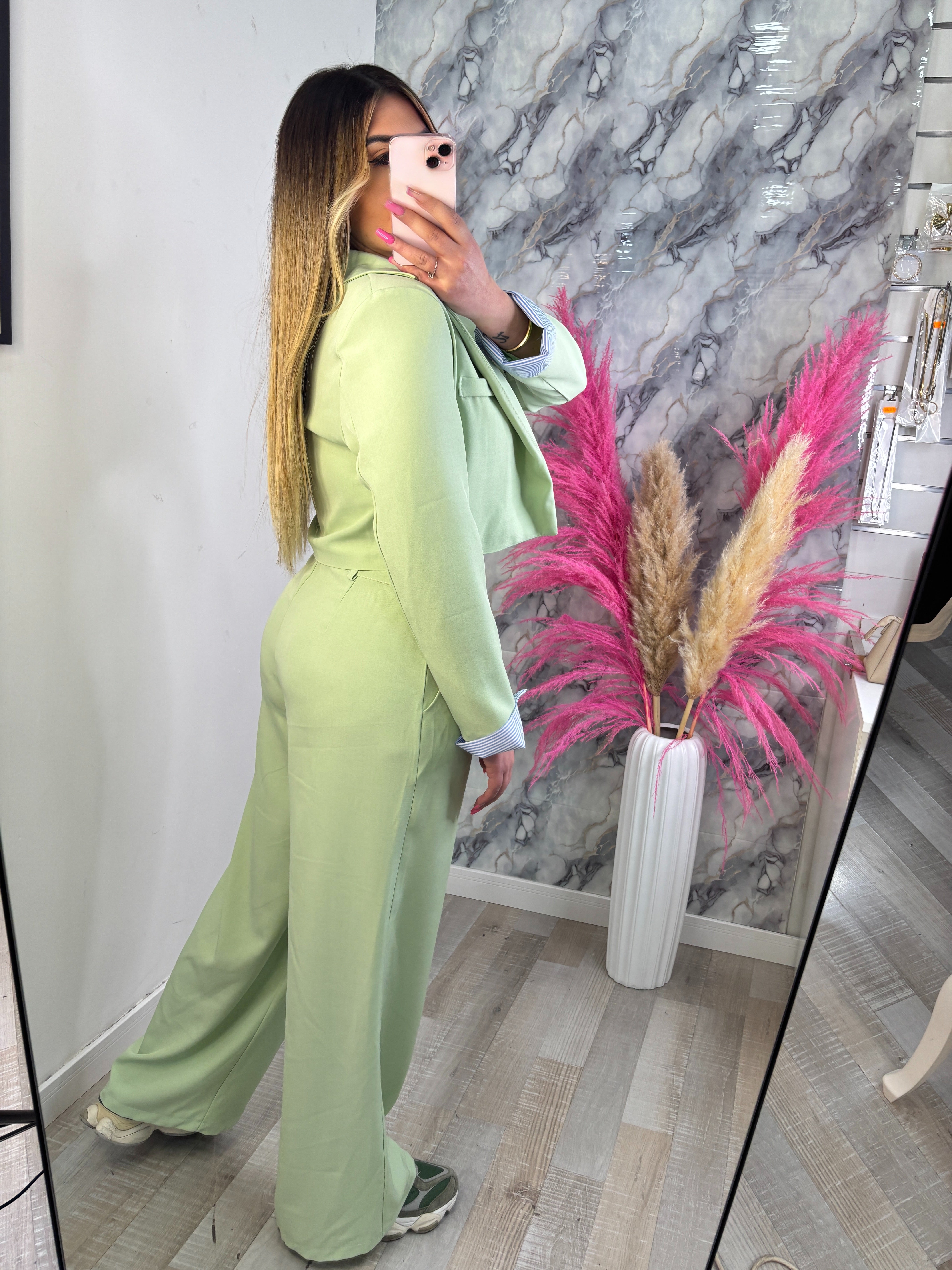 COORDINATO IDA VERDE PASTELLO