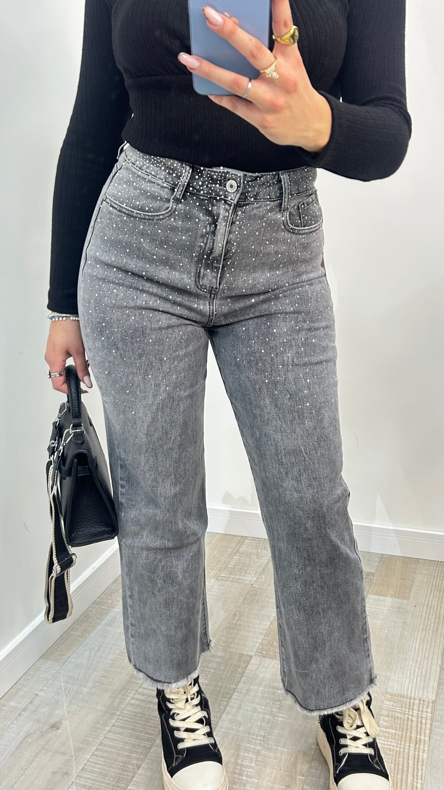 JEANS BRILLANTINI GRIGIO