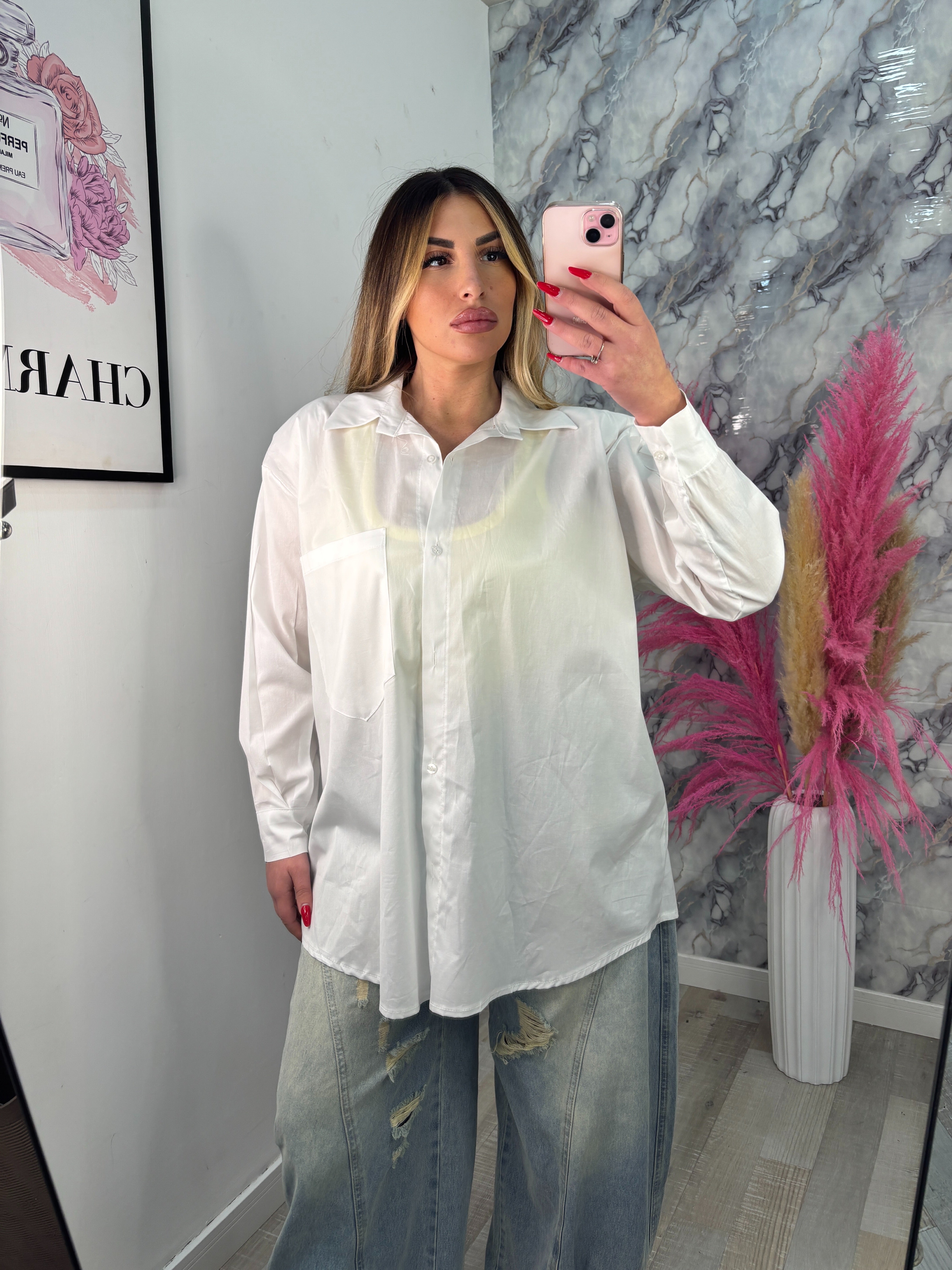 CAMICIA SPALLINE BIANCO