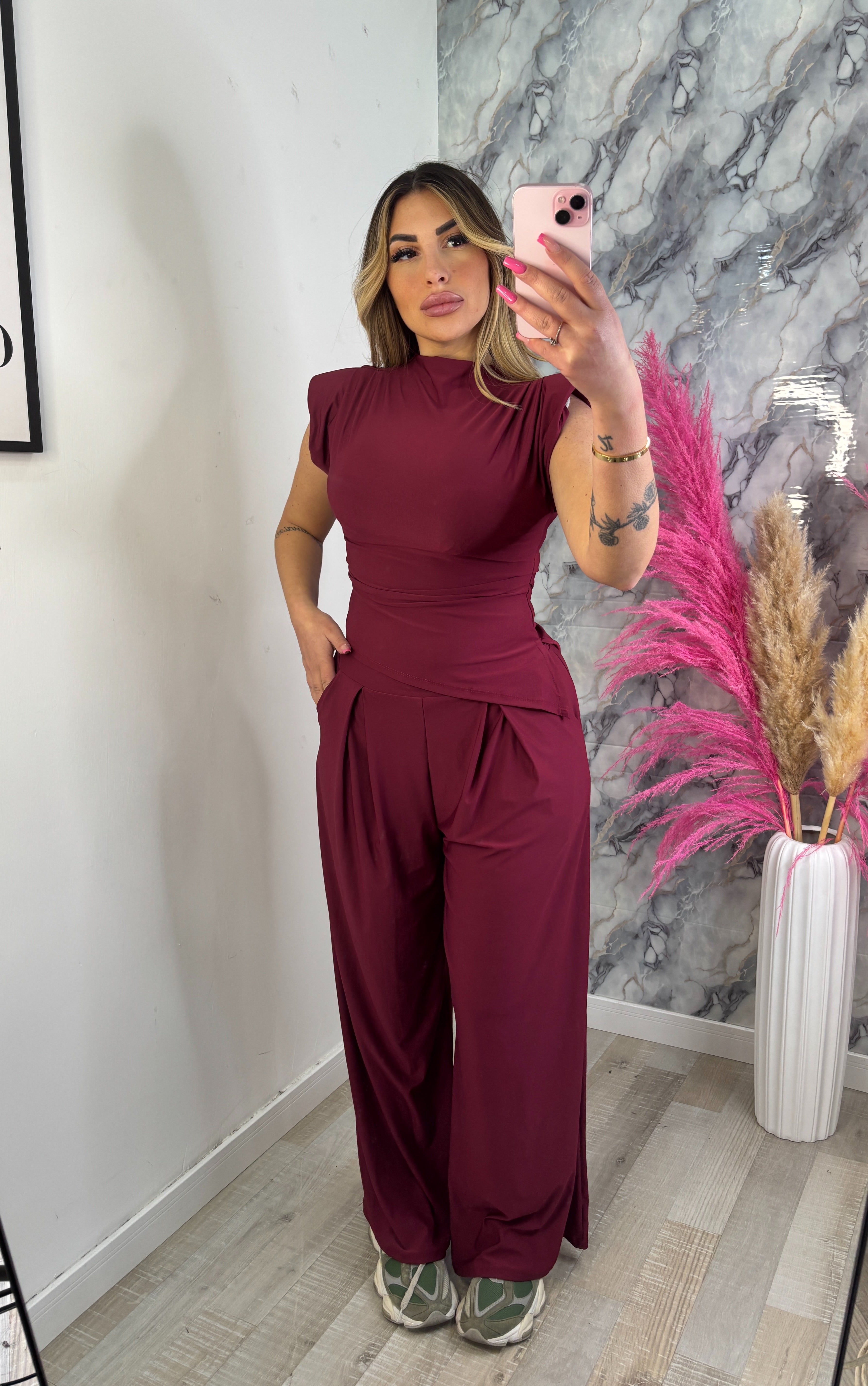 COORDINATO SARAH BORDEAUX