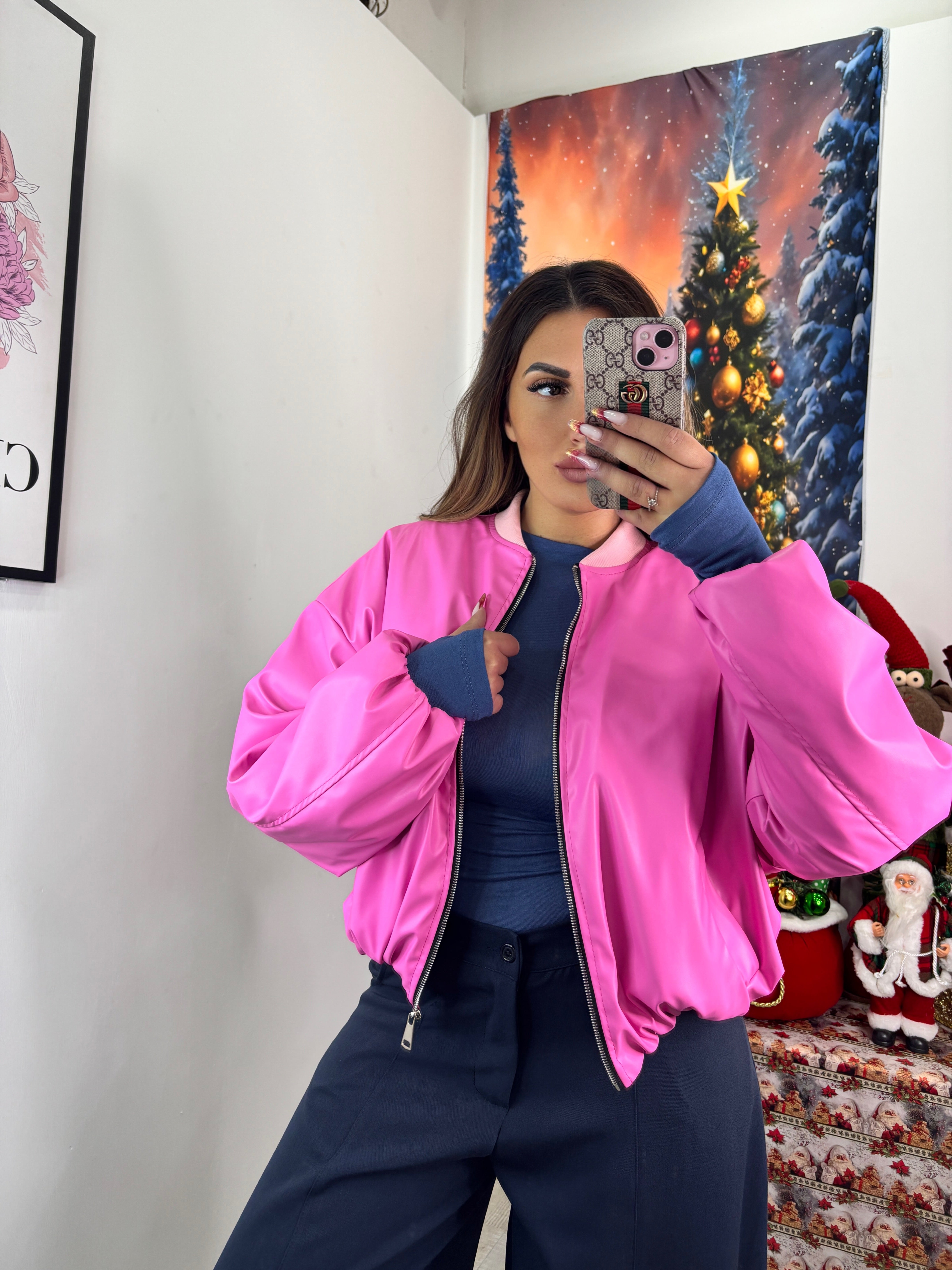 BOMBER ECOPELLE BARBIE