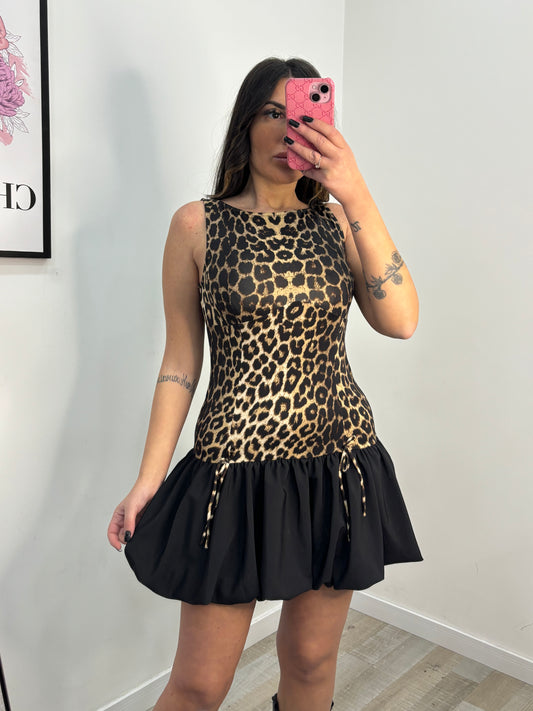 DRESS BALZE LEOPARDATO