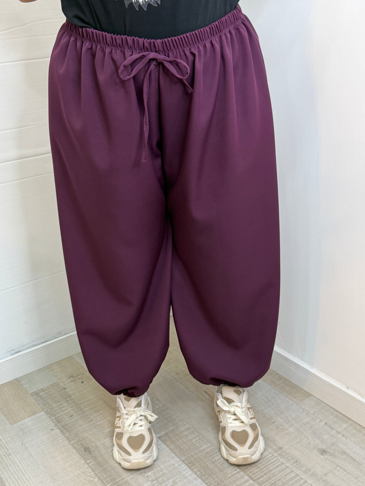 PANTALONE CURVY - BORDEAUX