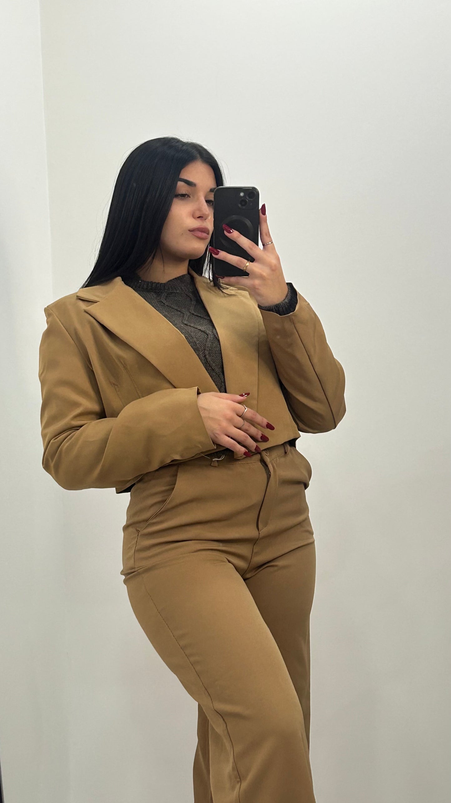 GIACCA CORTA BEIGE