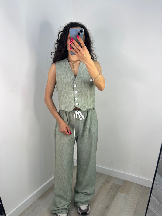COORDINATO GILET + PANTALONE