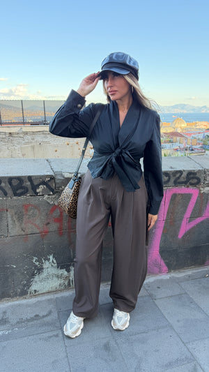 PANTALONE BALLOON CIOCCOLATO