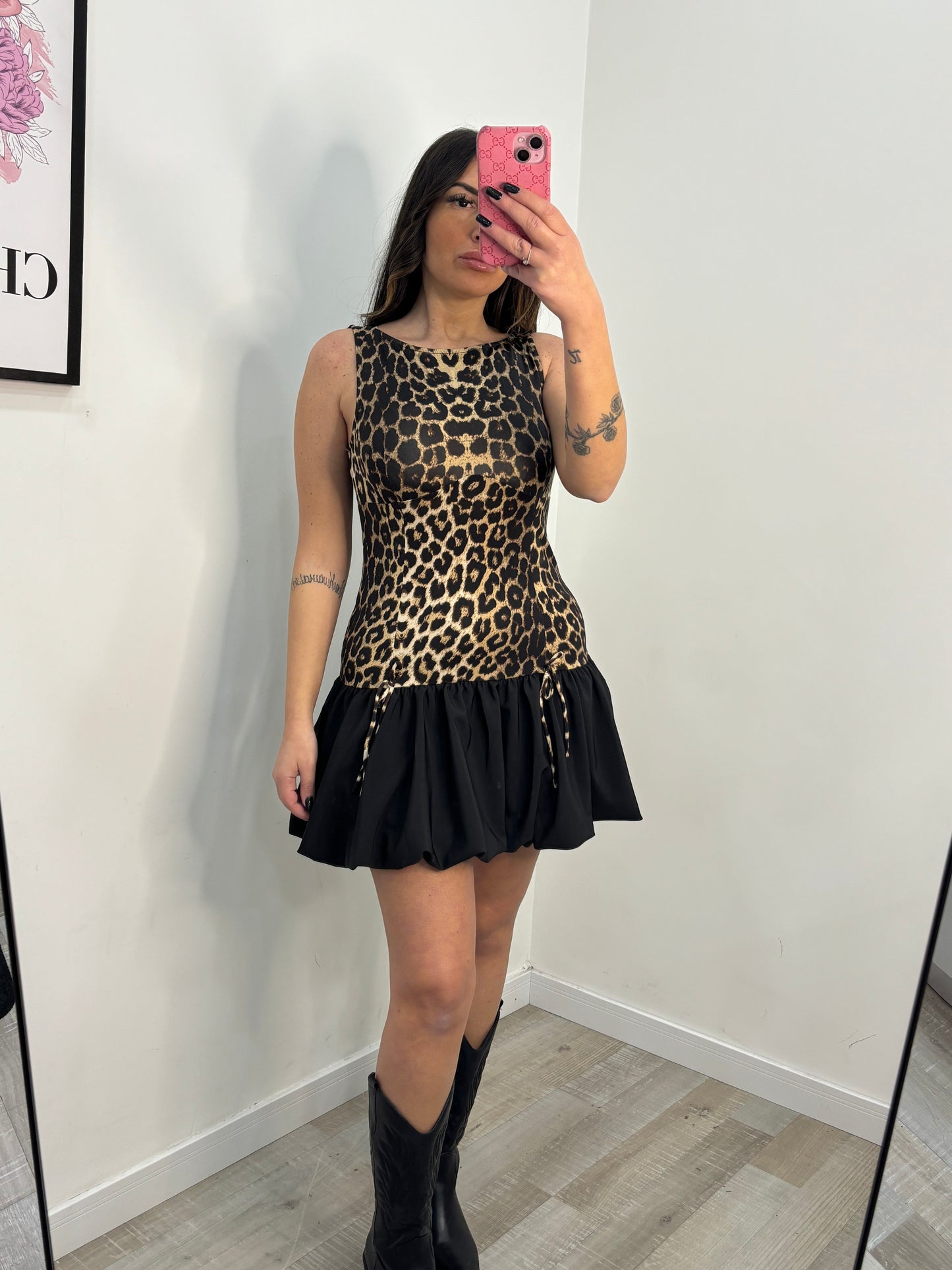 DRESS BALZE LEOPARDATO