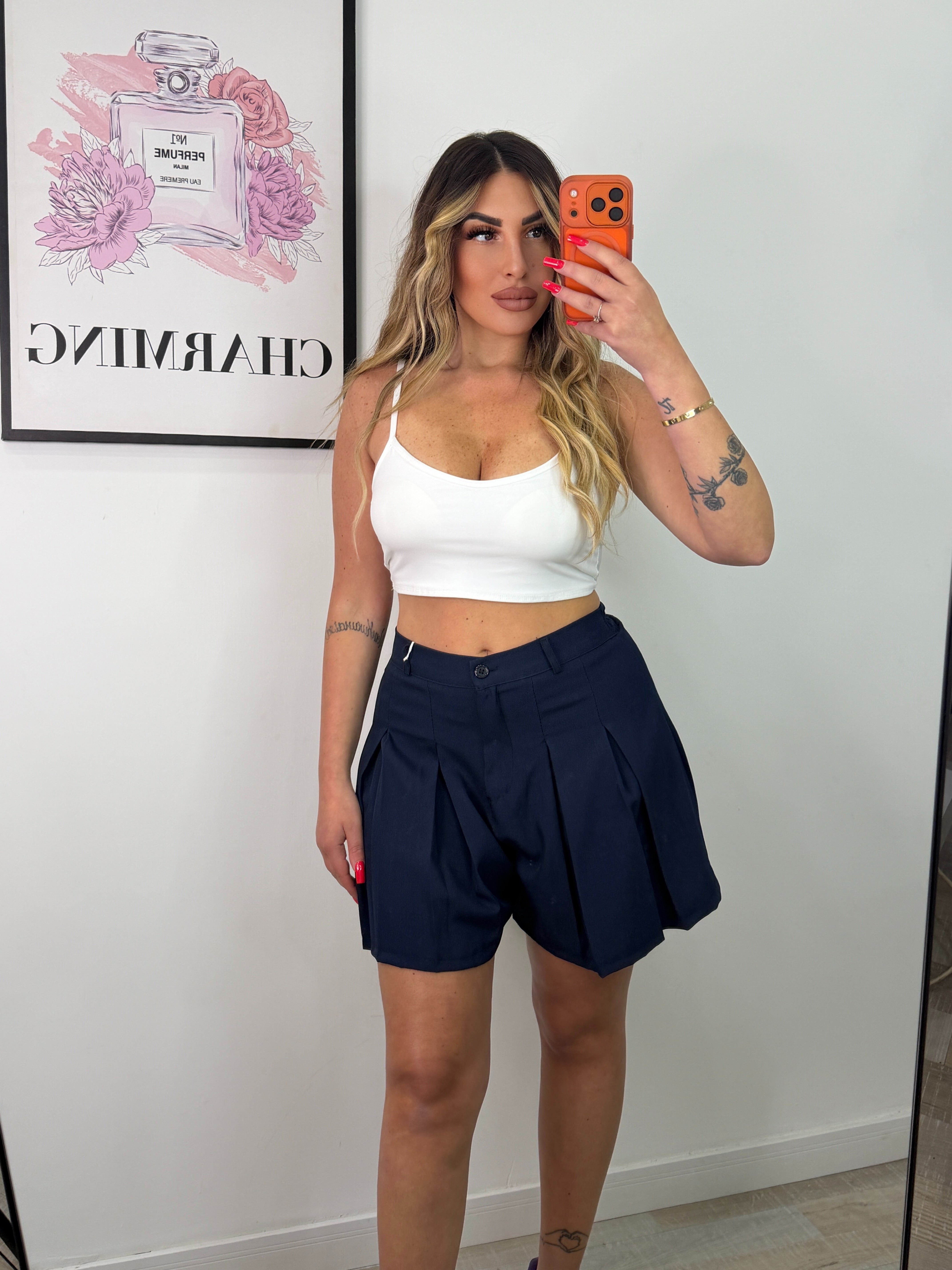 PANTALONCINO BLU NOTTE