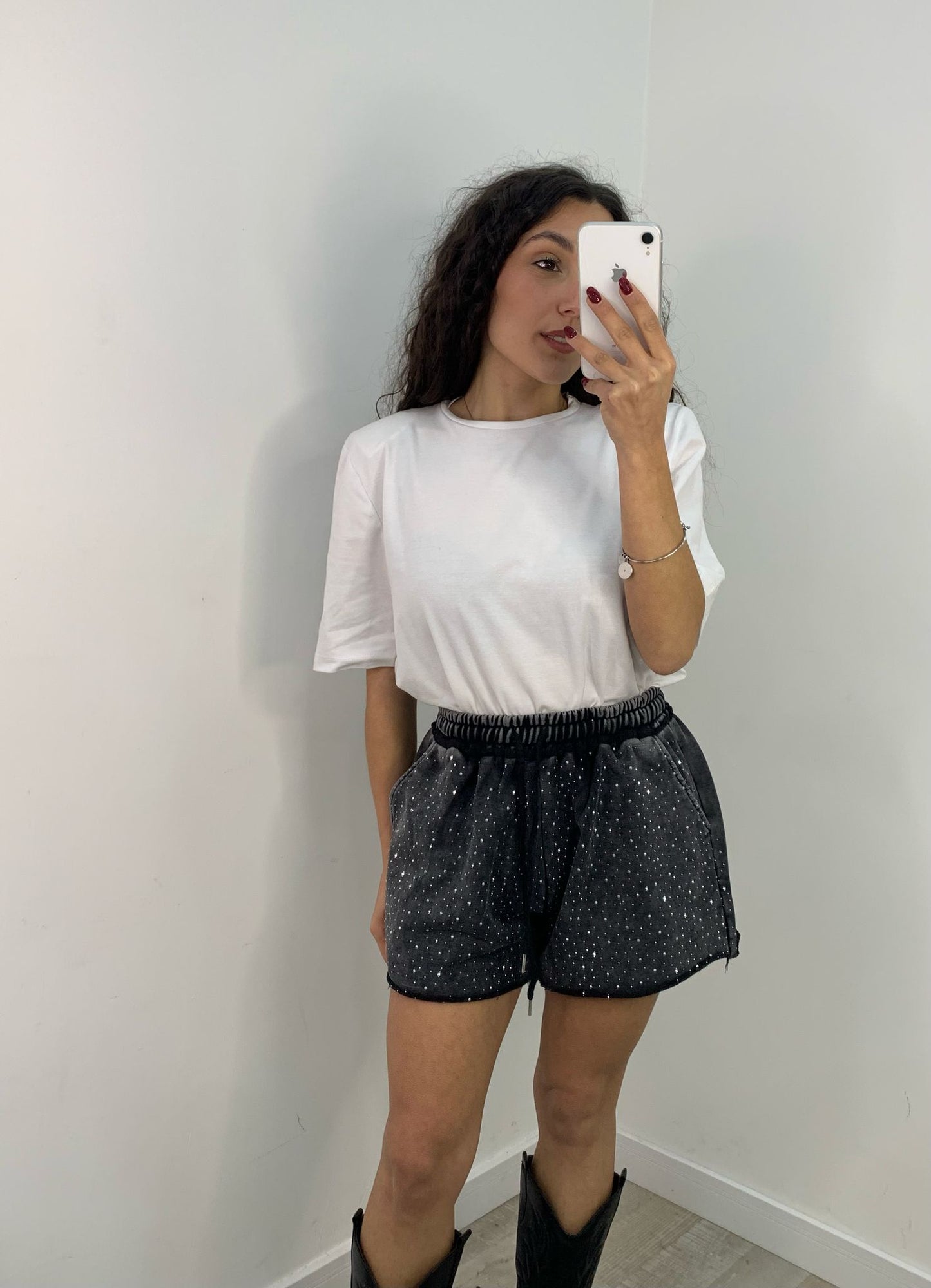 SHORTS BRILLANTINATO