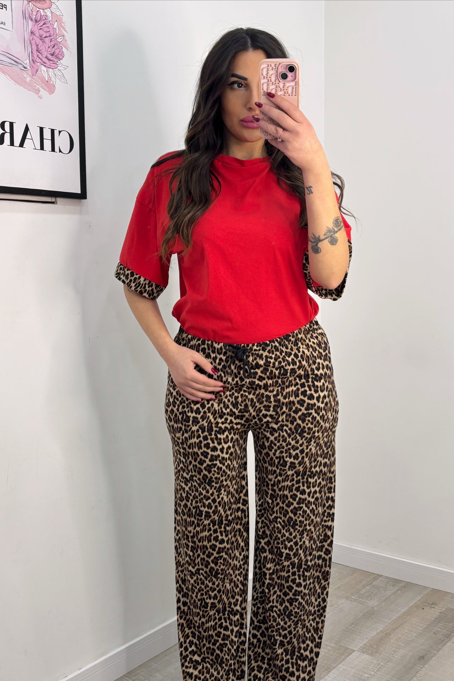 COORDINATO LEOPARDATO