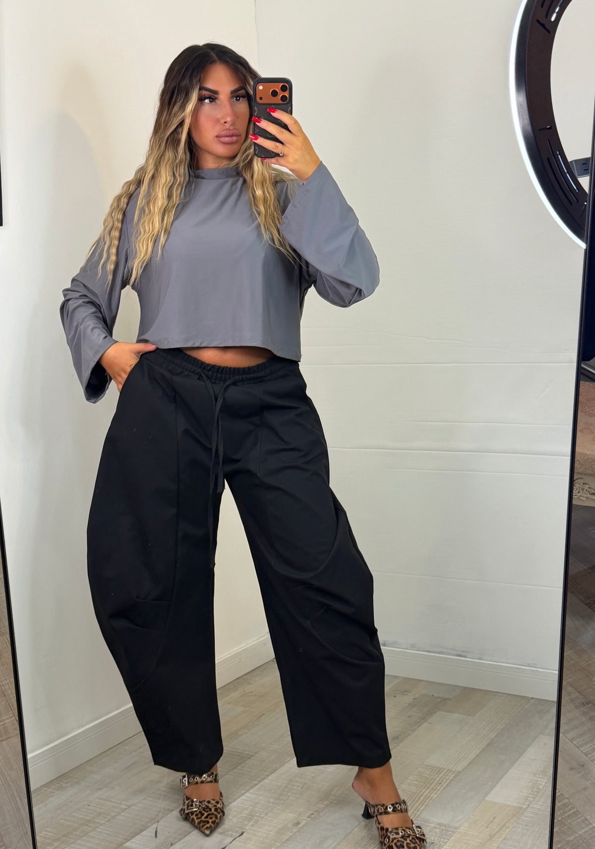 JEANS BALLOON NERO