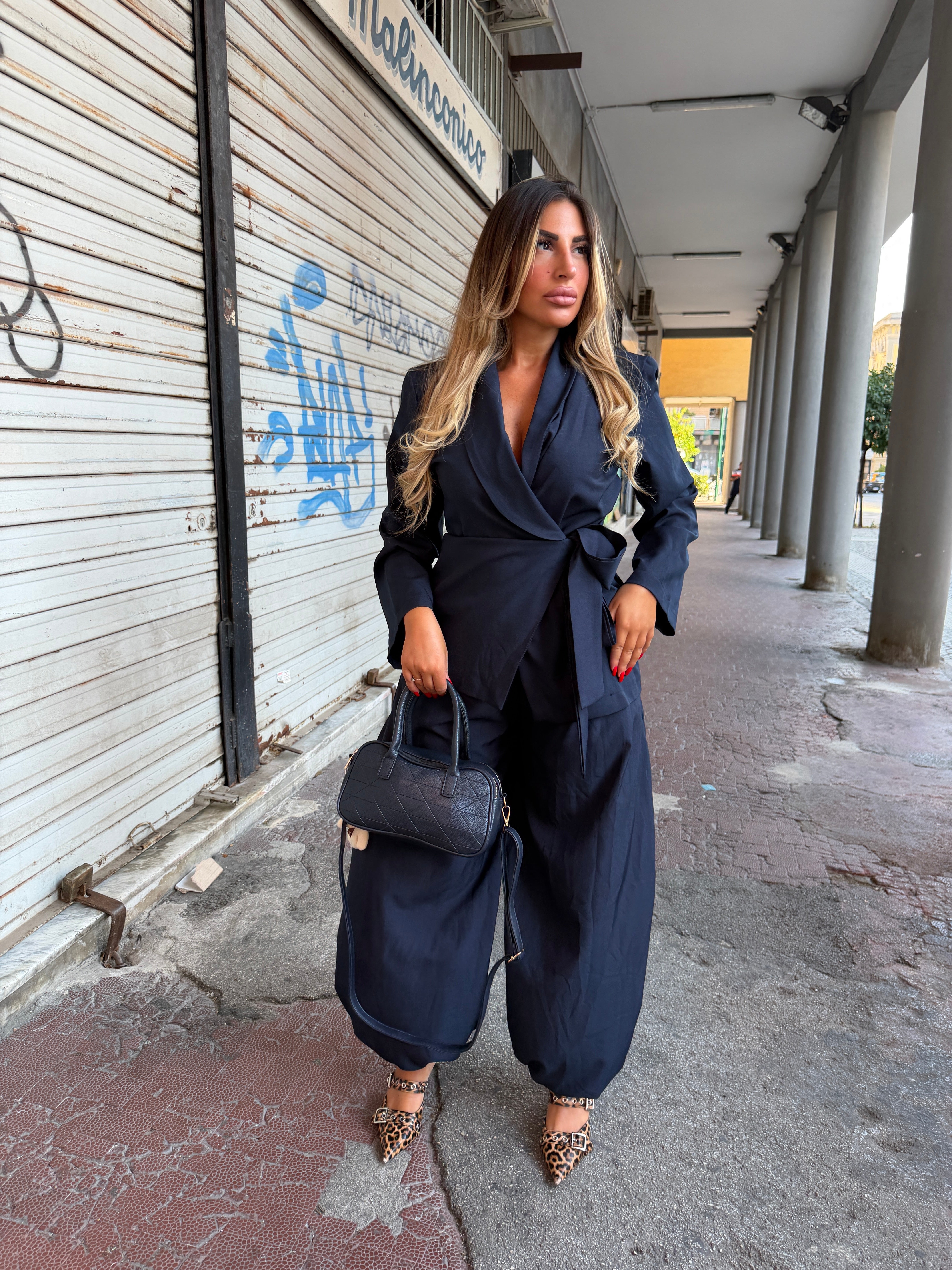 COORDINATO ANNA BLU NOTTE