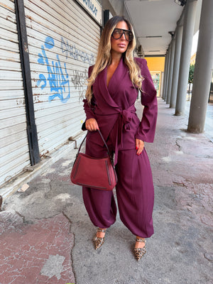 COORDINATO ANNA BORDEAUX