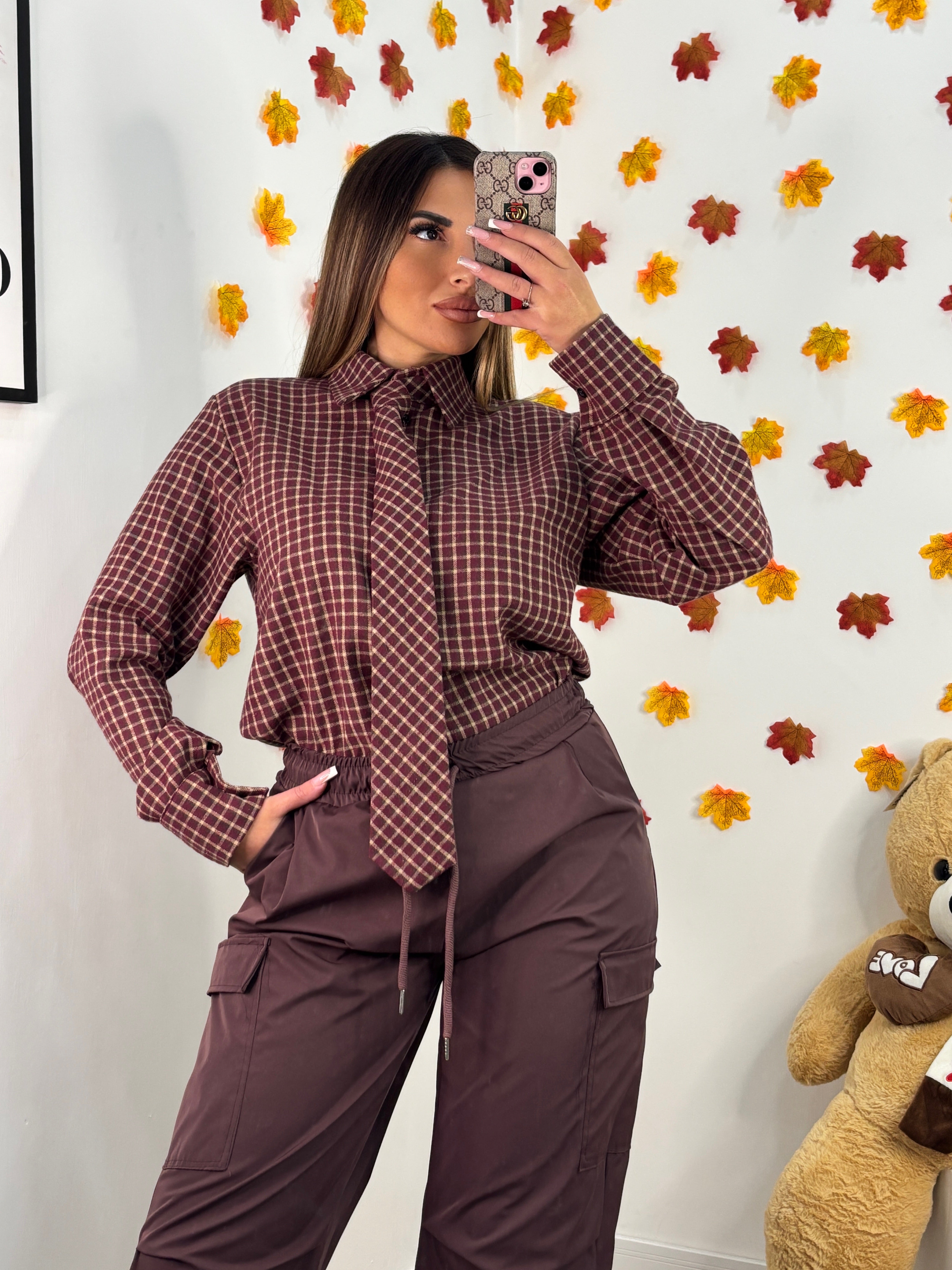 CAMICIA ALENA BORDEAUX