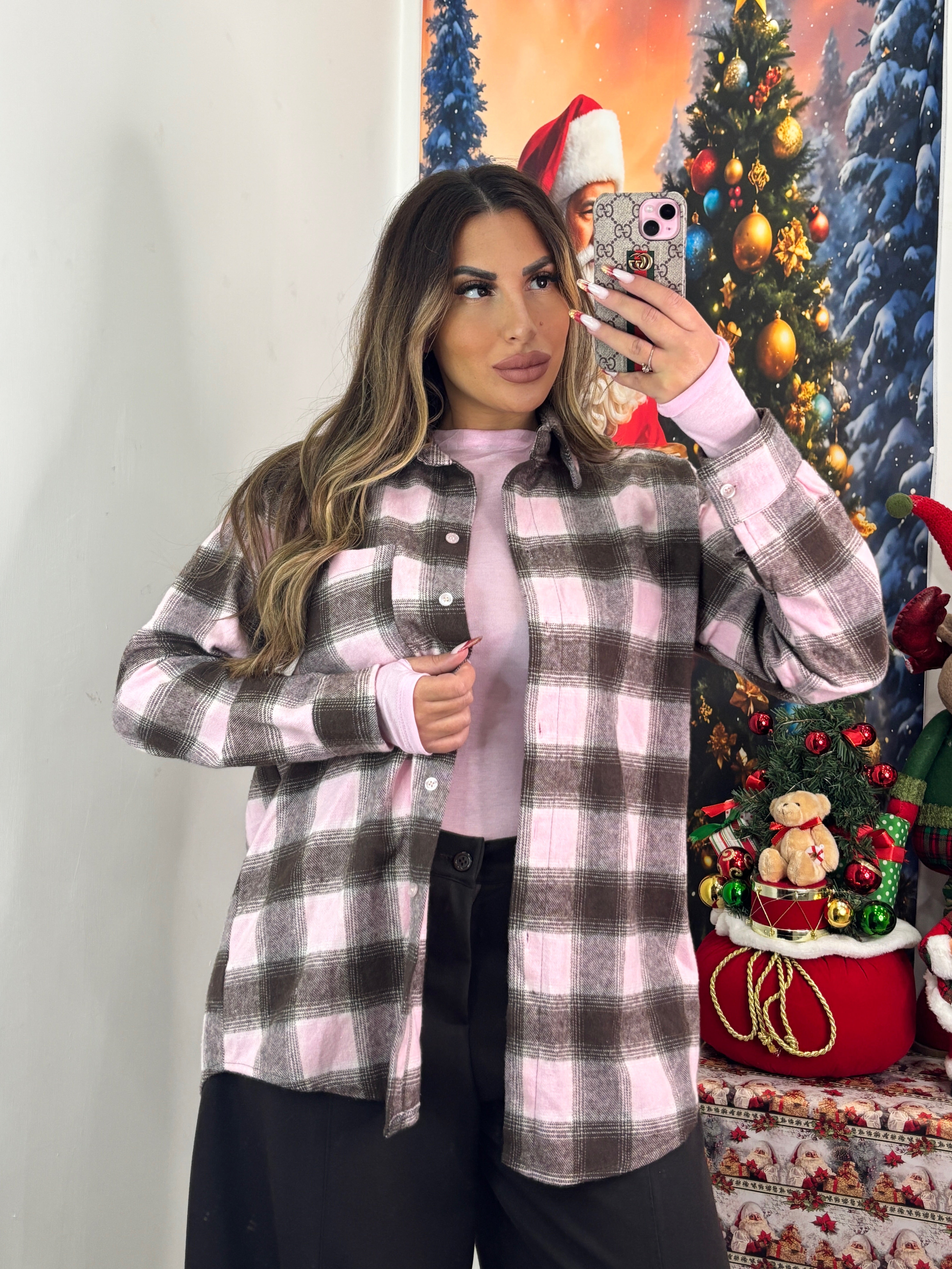 CAMICIA FLANELLA PINK