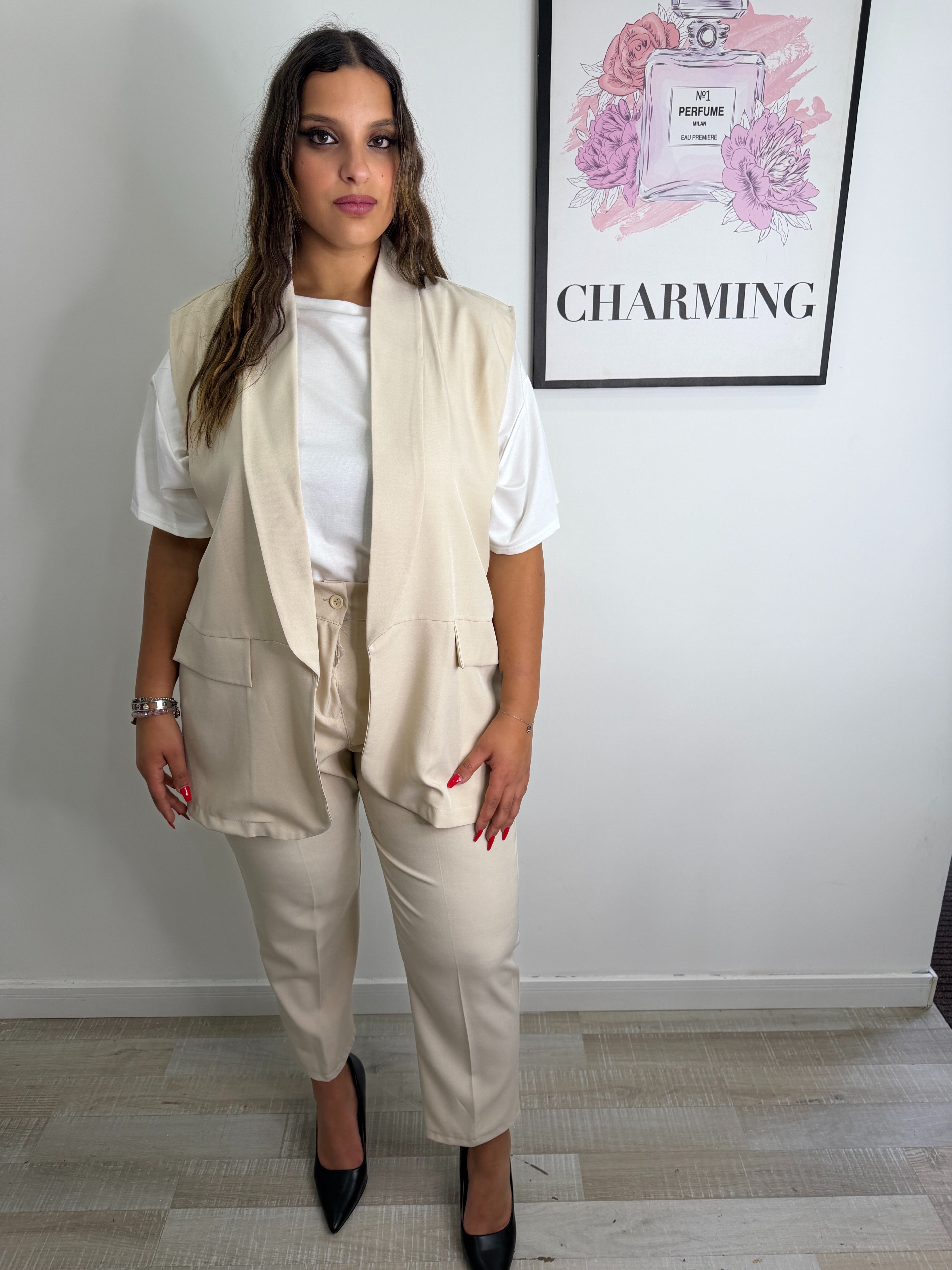 COORDINATO GILET + PANTALONE