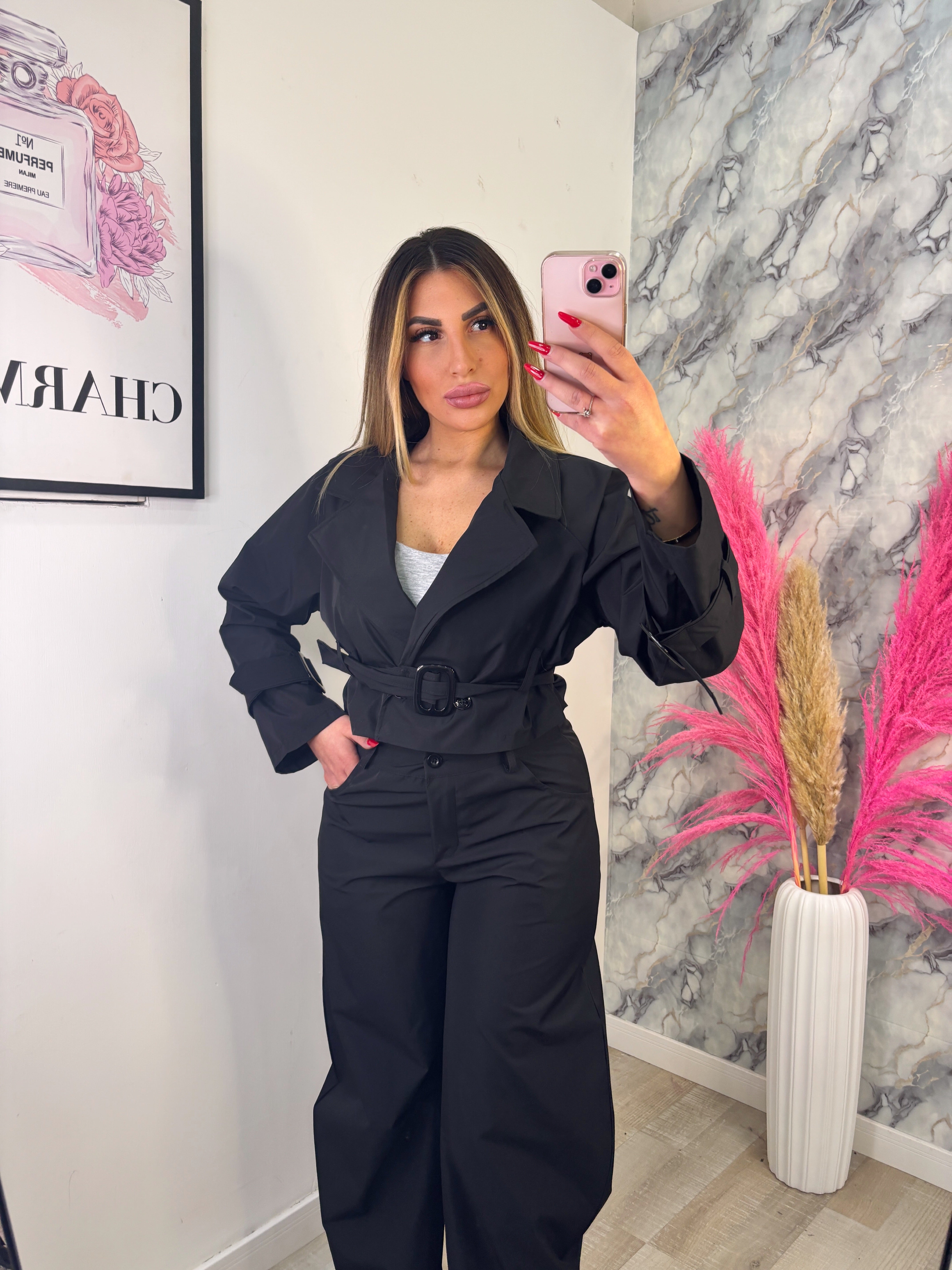 COORDINATO TRENCH + PANTALONE BALLOON