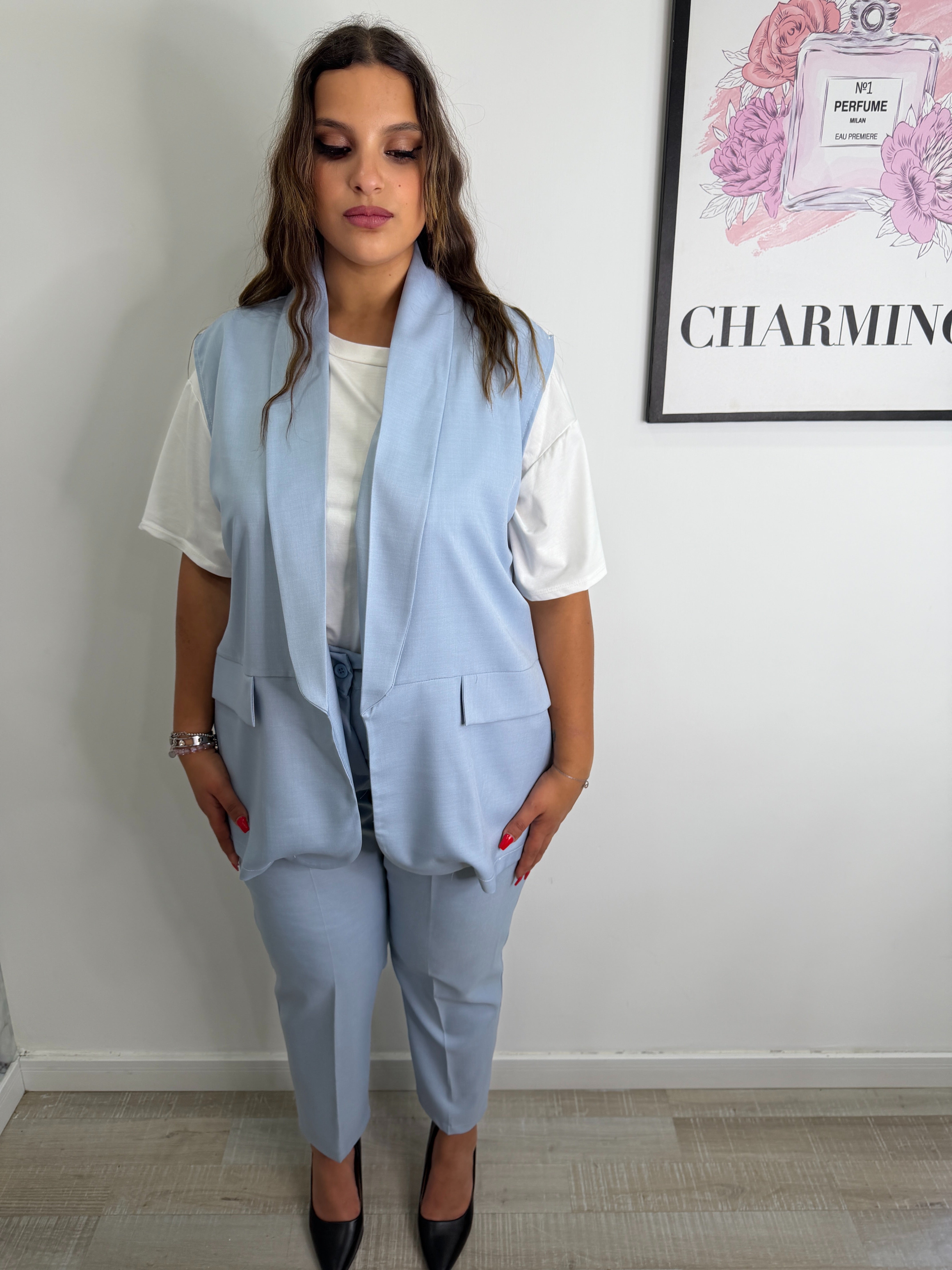 COORDINATO GILET + PANTALONE