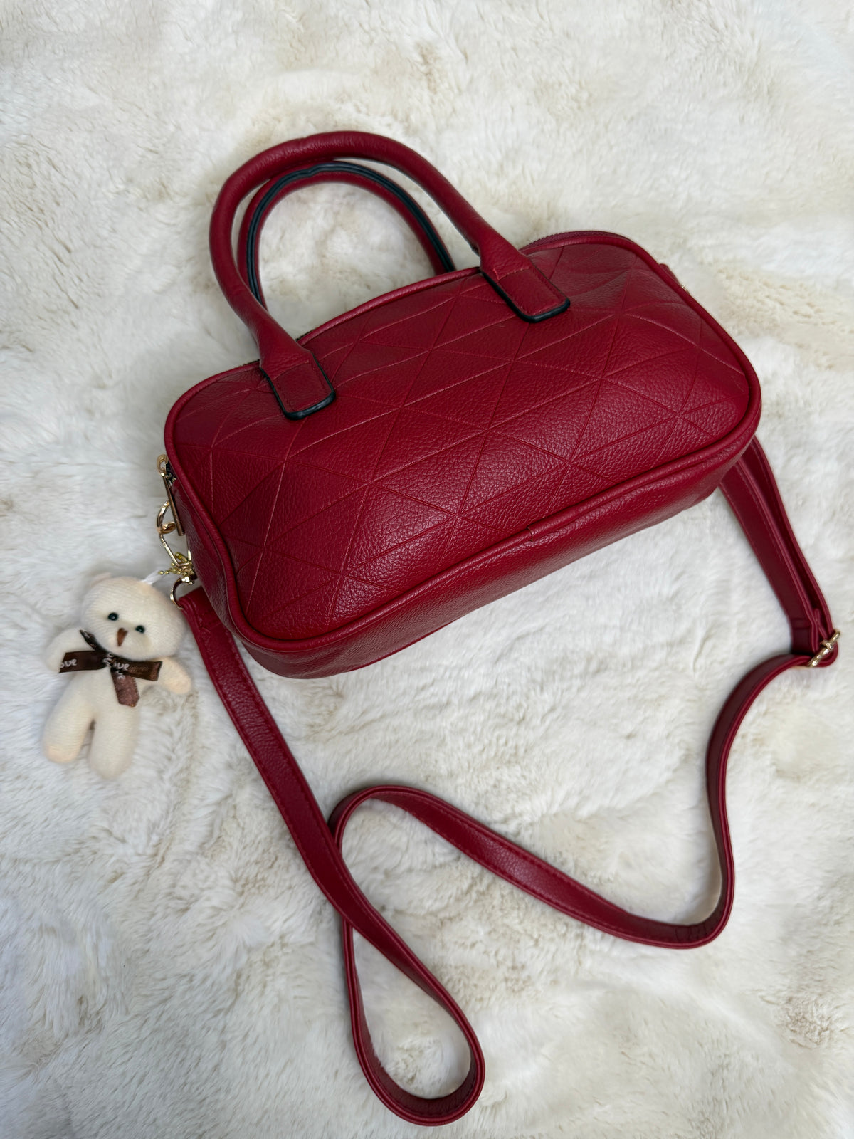 BORSA LITTLE BEAR ROSSO