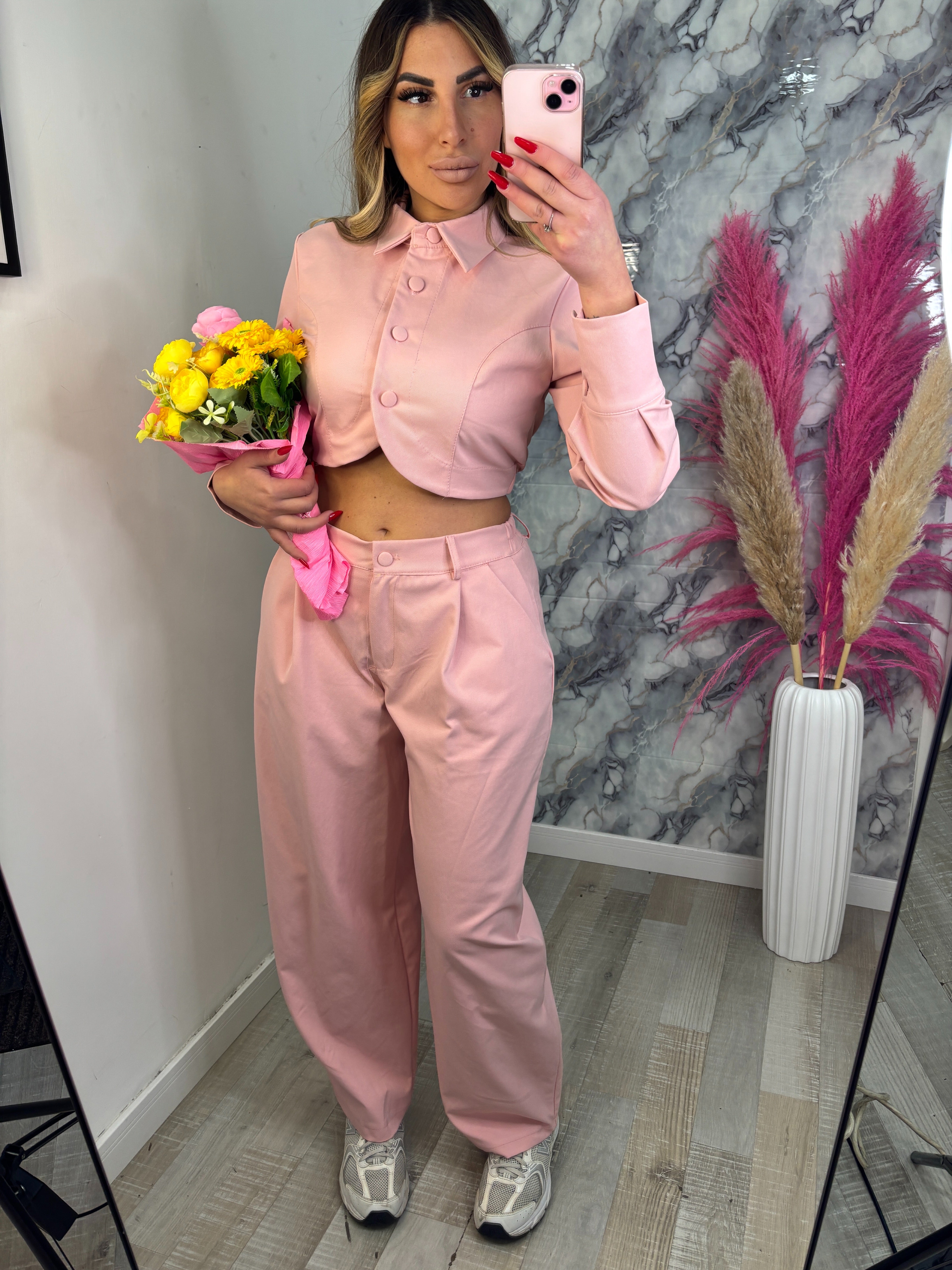 COORDINATO JEANS ROSA