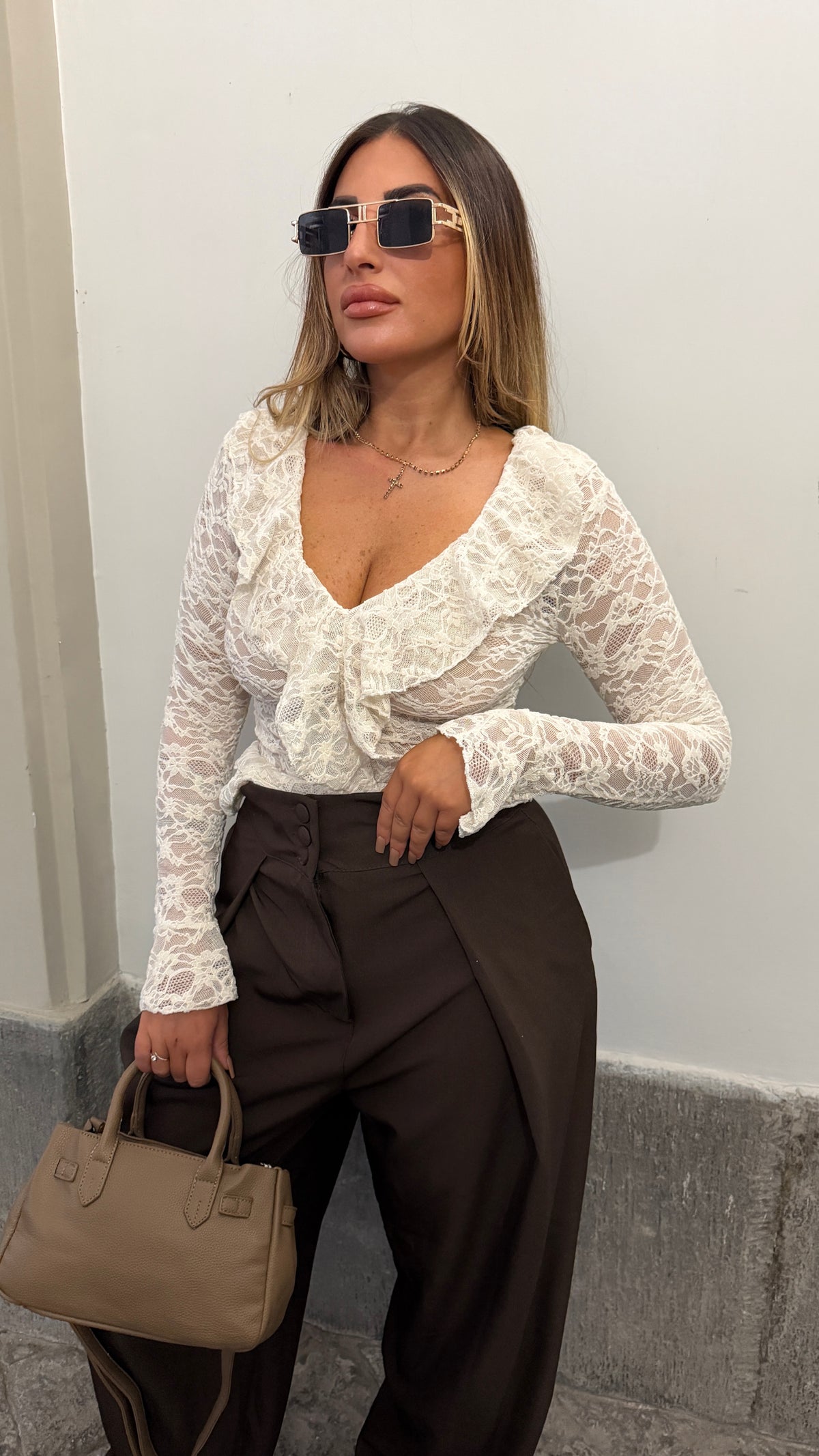 CAMICIA MERLETTO