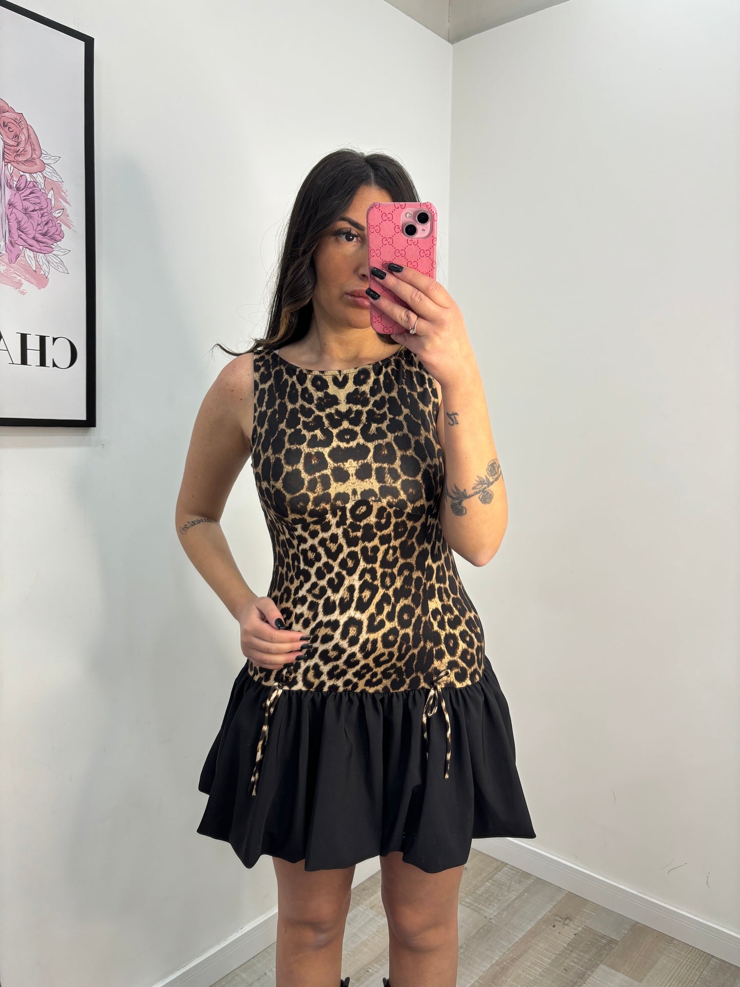 DRESS BALZE LEOPARDATO