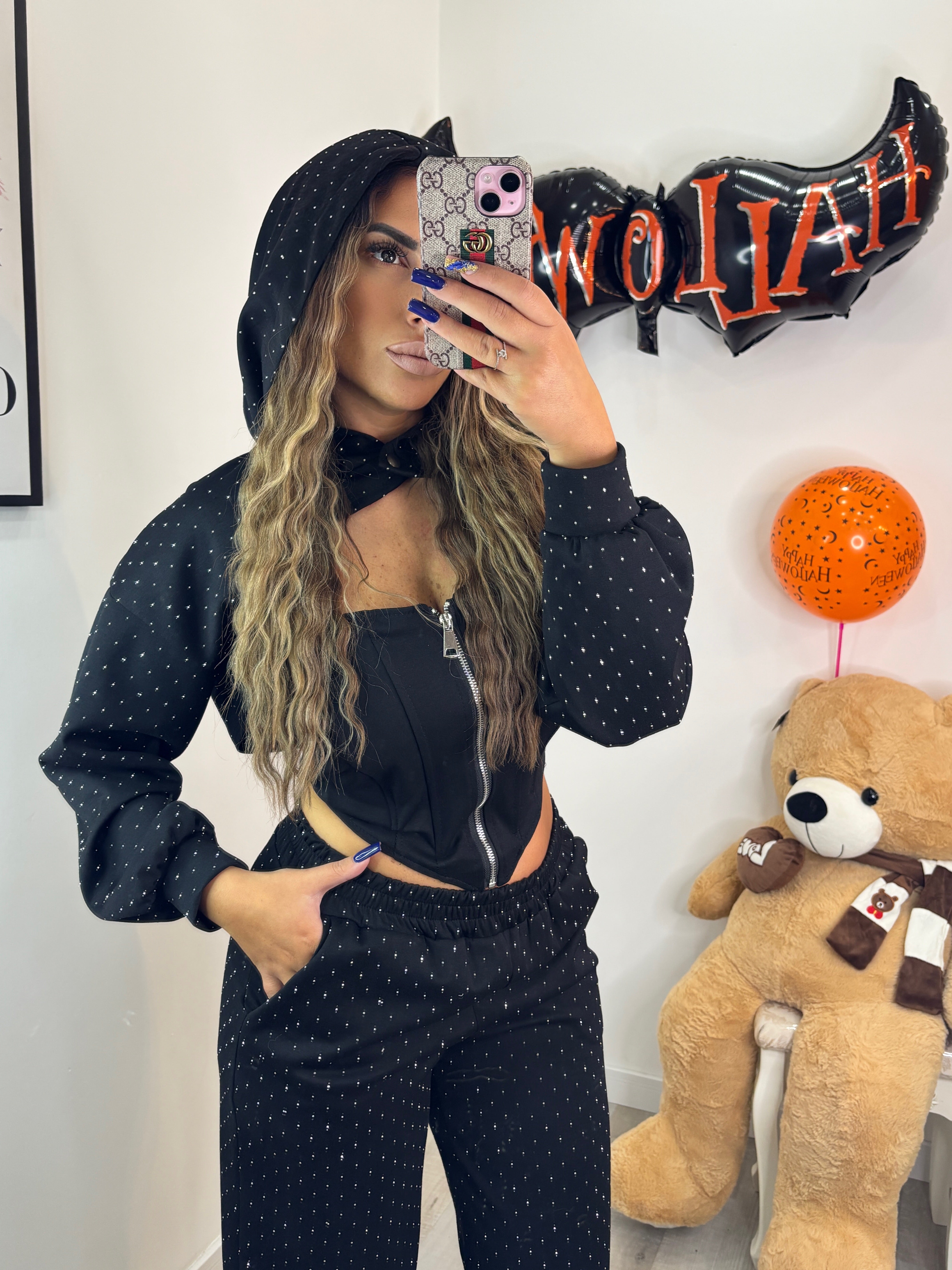 TUTA BRILLANTINI 3 PEZZI
