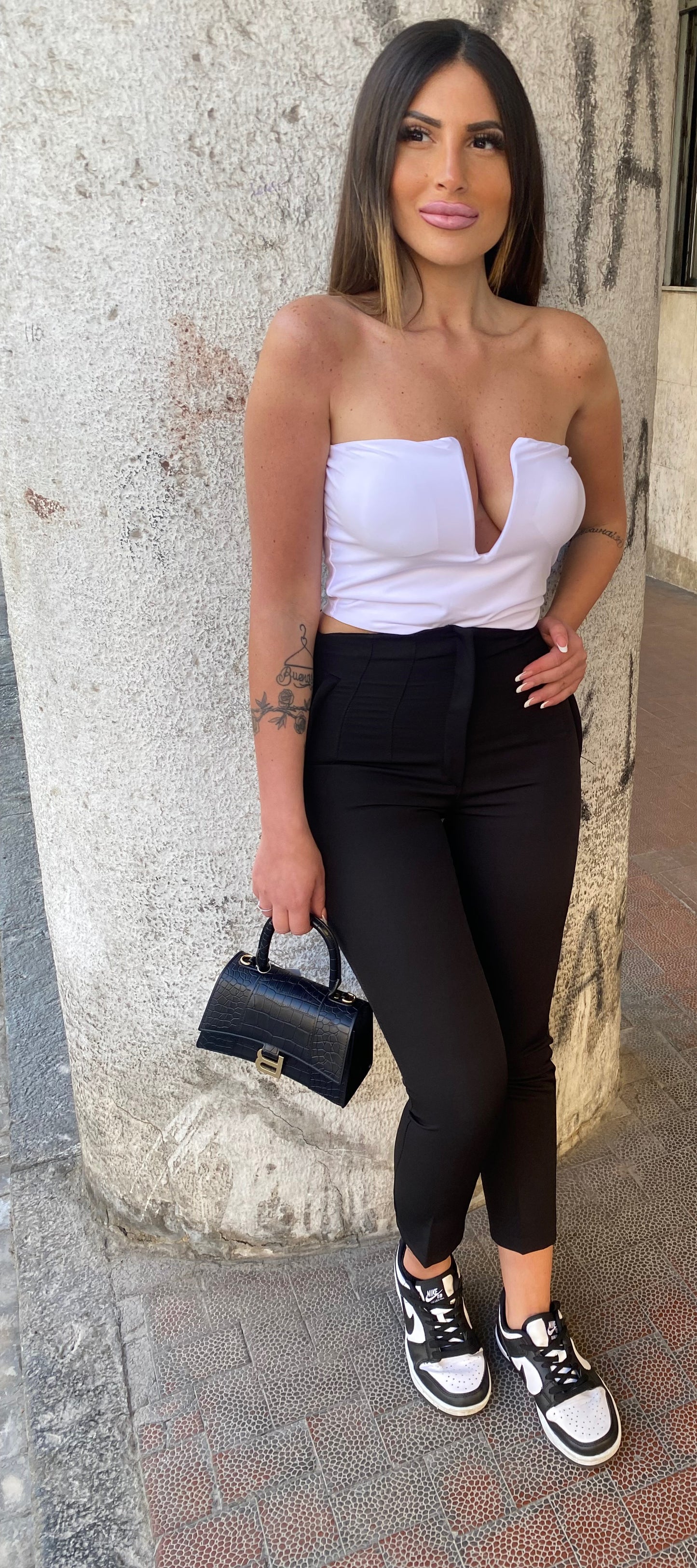 PANTALONE PUSH UP NERO